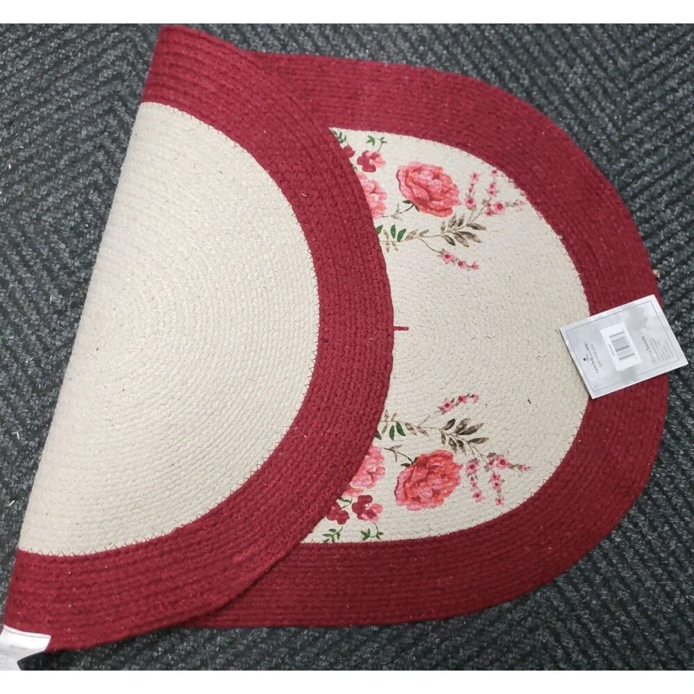 Large Oval Braided Runner Floor Rug(21